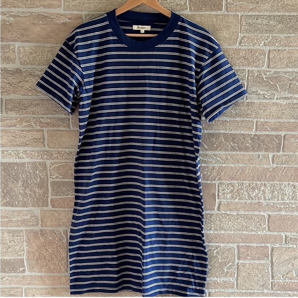 Madewell Tee Dress in Epperson Stripe - Picture 2 of 5